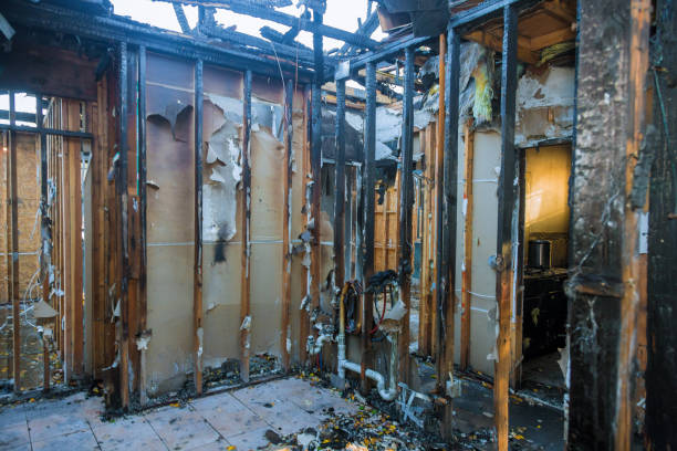 Professional Emergency Fire Cleanup technician working in Silver Spring, MD